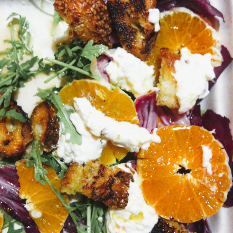 Agrumes and Goat Cheese Salad