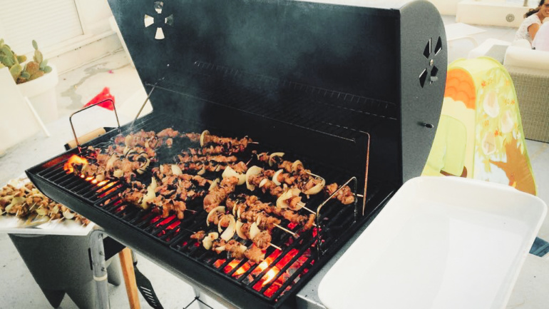 Making of Bun cha Family Barbecue