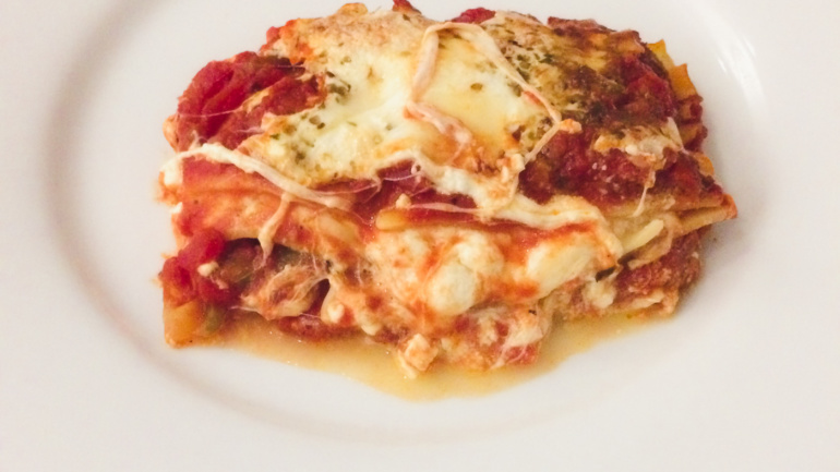 Holy Basil Cheesy Vegetarian Lasagna