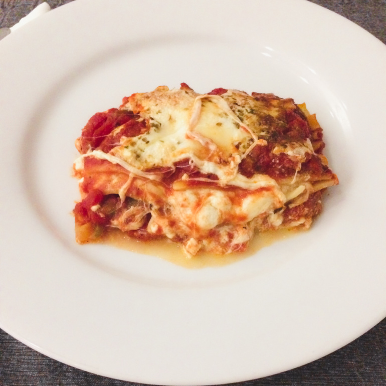Holy Basil Cheesy Vegetarian Lasagna
